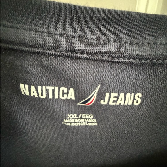 Nautica Jeans Dark Blue Anchor Tee - Picture 3 of 4